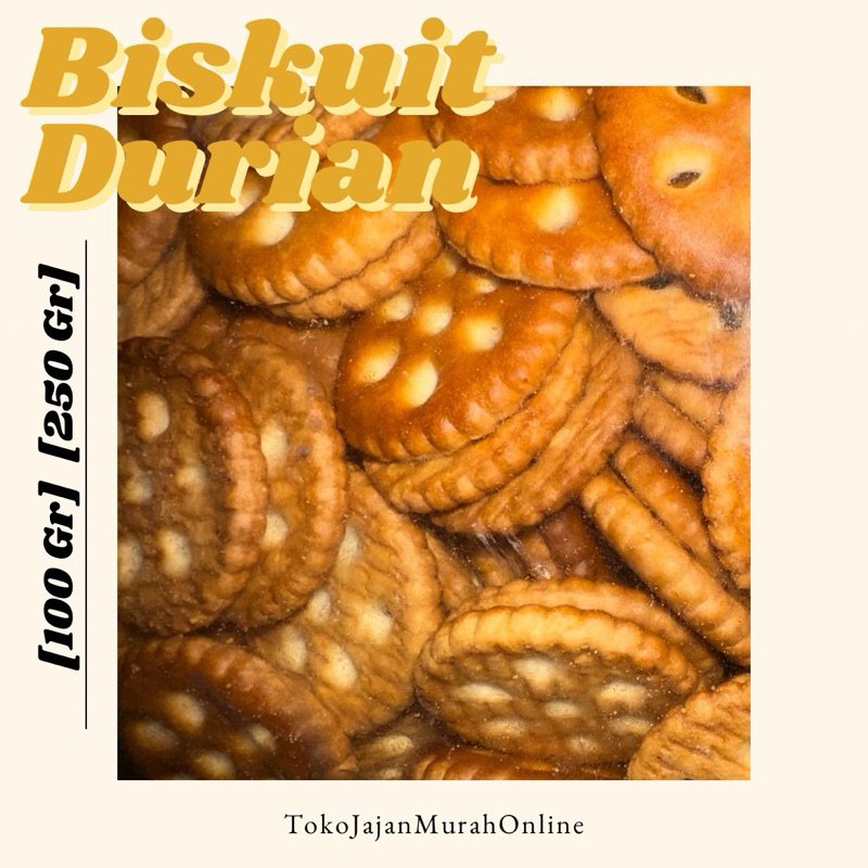 

Biskuit Durian Lotus Bulat Renyah Harum Enak [100 gr] [250 gr]