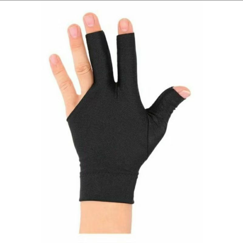 Sarung Tangan Bliard 3 jari setengah jari full jari