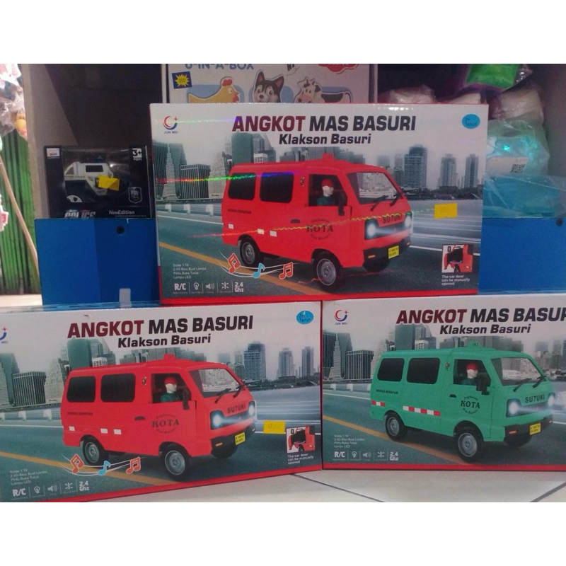mainan mobilan remote angkot