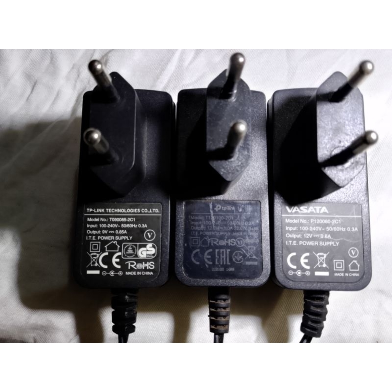 ADAPTOR TPLINK 12V/9V ~1A/0.85A/0.6A/1.5A ORIGINAL TPLINK MODEL {2C1}