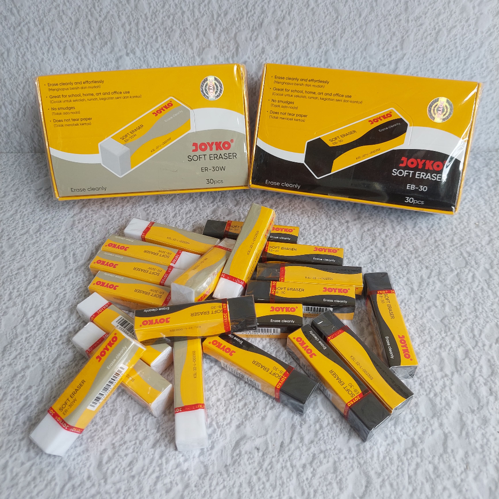 

Penghapus JOYKO EB-30/ER-30W Soft Eraser Hitam/Putih