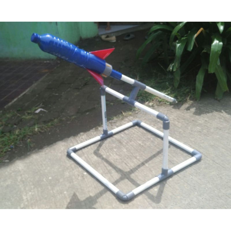 Peluncur Roket Air saja BISA CUSTOM / Standing Roket Air / Roket Air Tanpa Nozzle / Tugas Fisika Sek