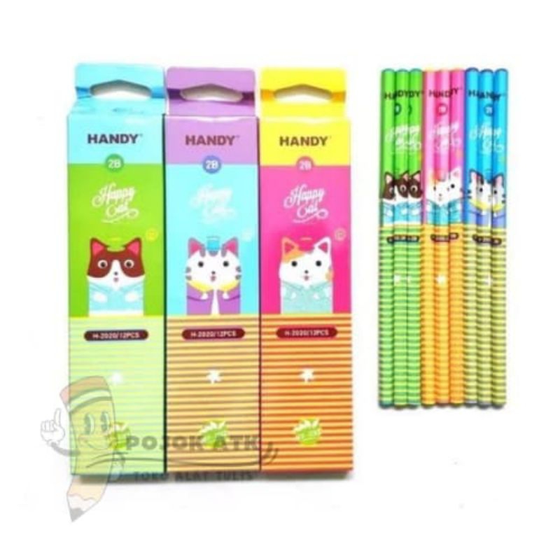 

Pensil 2B Merk Handy H-2020 isi 12 /PACK