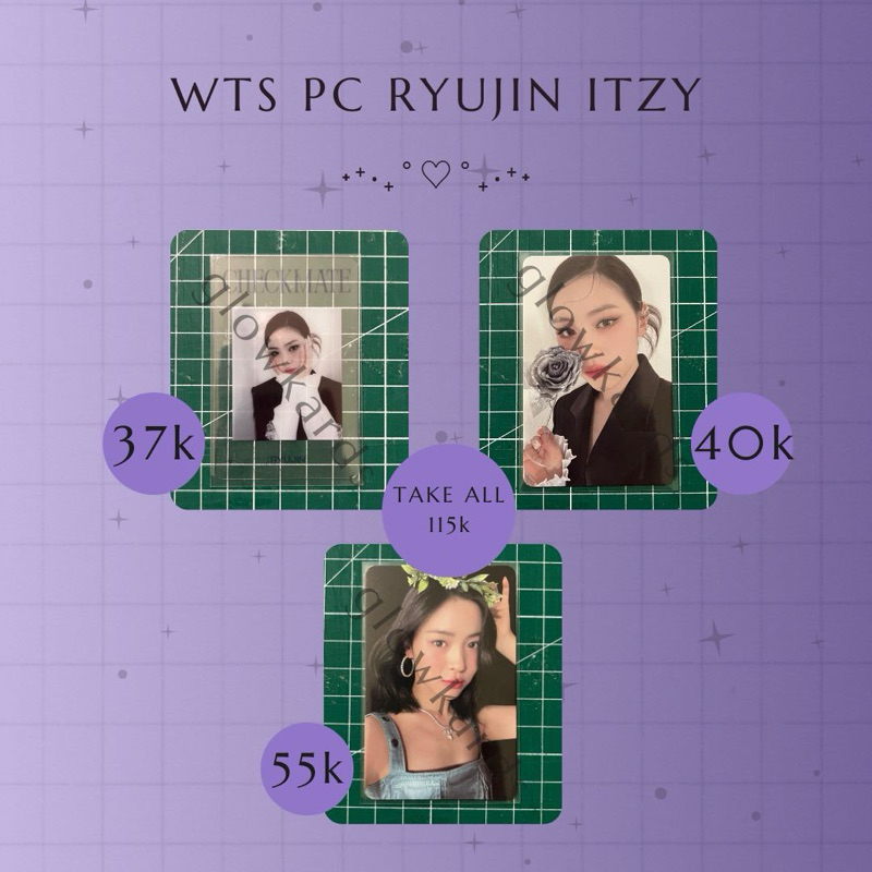 ITZY RYUJIN OFFICIAL PHOTOCARD