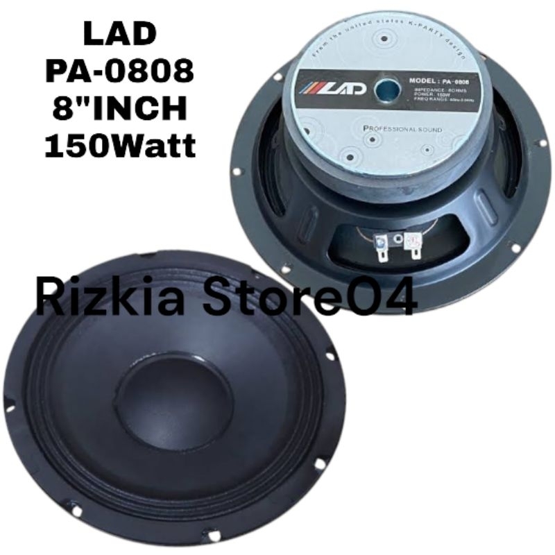 LAD PA-0808 Speaker 8 Inch 150 Watt