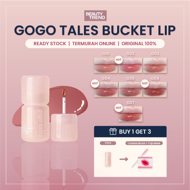 [READY ORI] Gogo Tales Big Bucket Lip Gogo Tales Lip Mud Gogo Tales Airpods Lip Gogo Tales Lip GT669