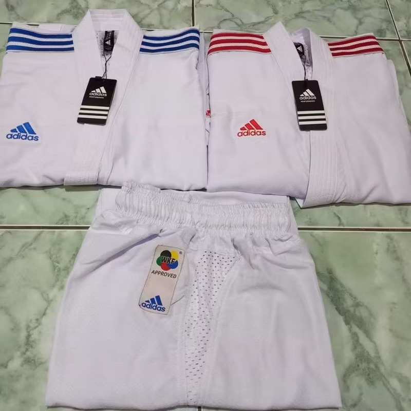 KARATEGI KUMITE ADIDAS 2 Baju + 1 Celana AKA AO