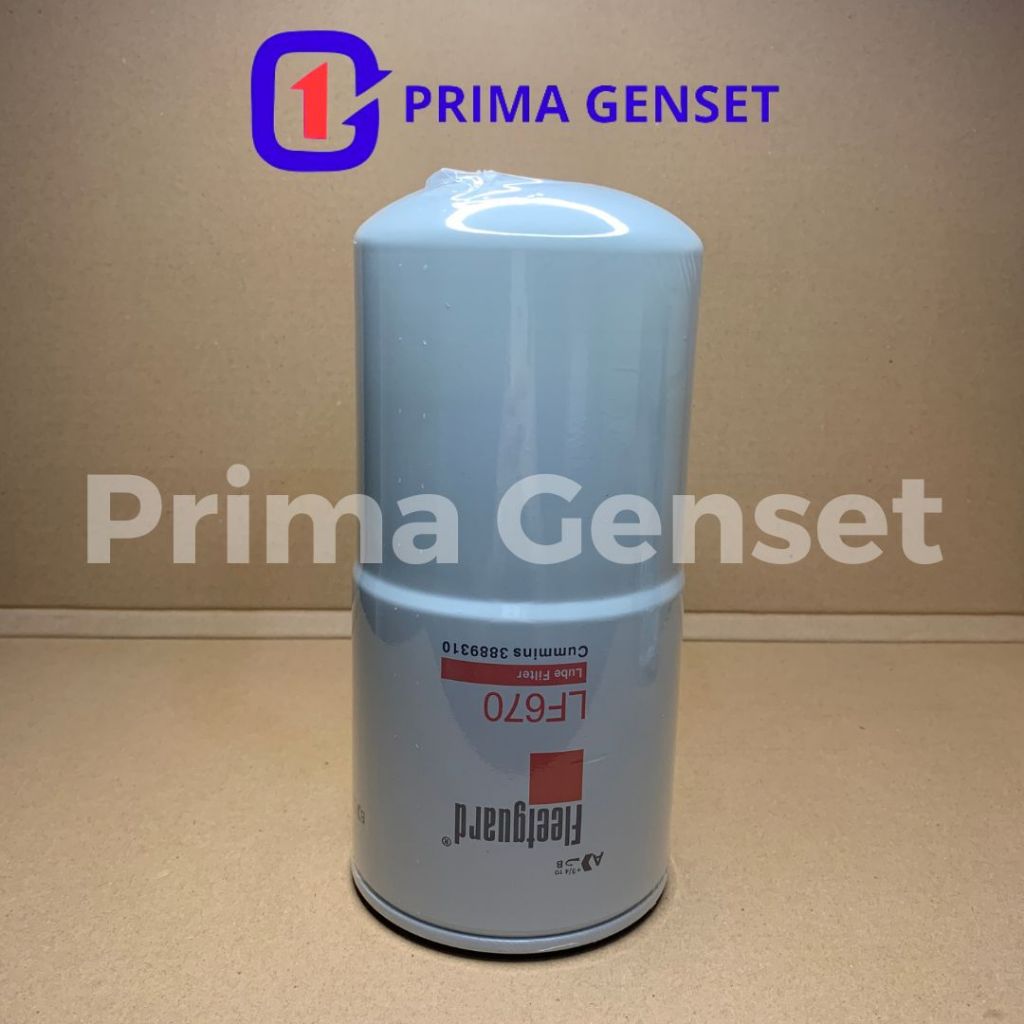 Filter Oli / Oil Filter / Lube Filter Fleetguard LF 670 / LF-670 / LF670 / Genset Cummins Filter 388