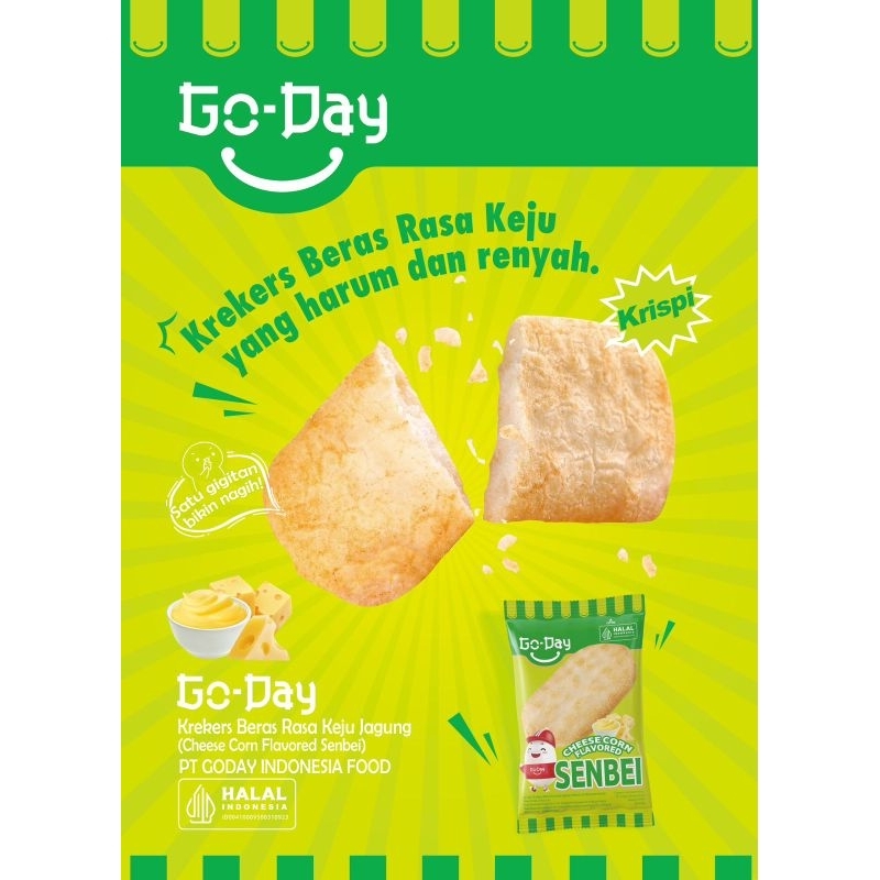 

Go Day Senbei Chesee Corn 1 pack / Senbei jagung keju 1 pack