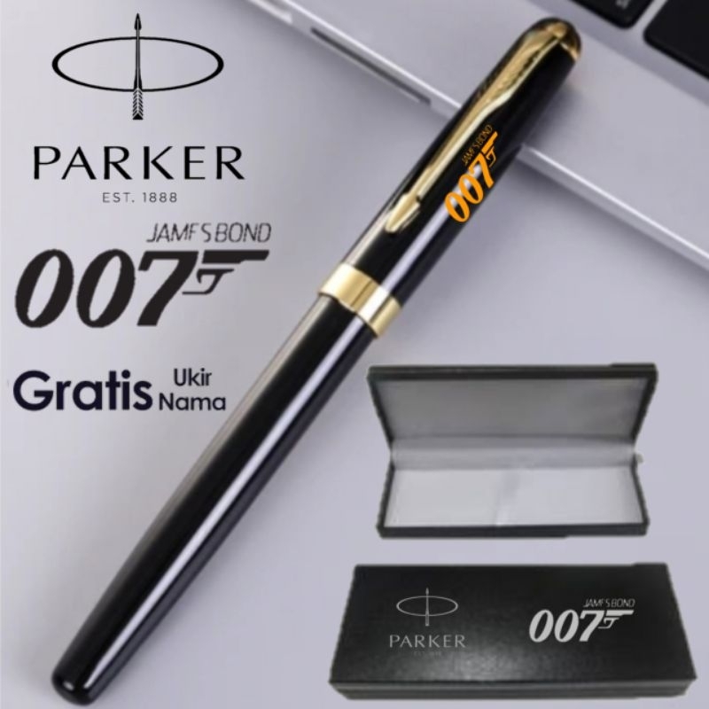 

Ballpoint Mewah Pulpen Parker LIMITED 007 James Bond Roller Ball Sign Pen Gratis Grafir Nama Dan Box Exlusive 007 James Bond