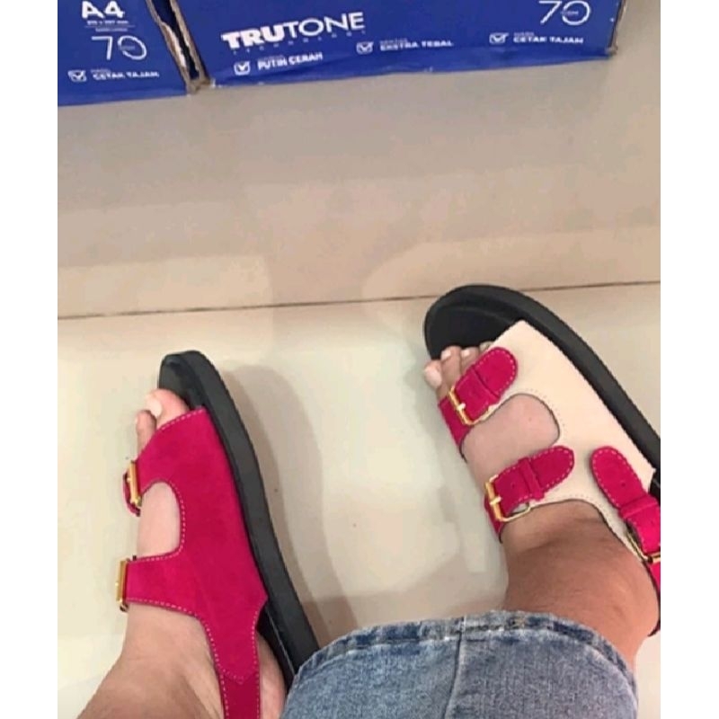 sandal lotso/sandal wanita casual/sandal teplek/sandal selop/sandal birkenstock premium