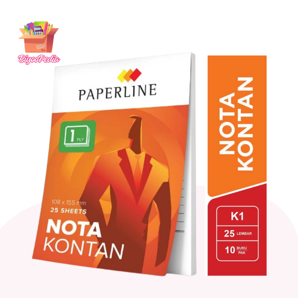 

Paperline Buku Nota Kontan Kecil 1 Ply Ncr 1 Rangkap