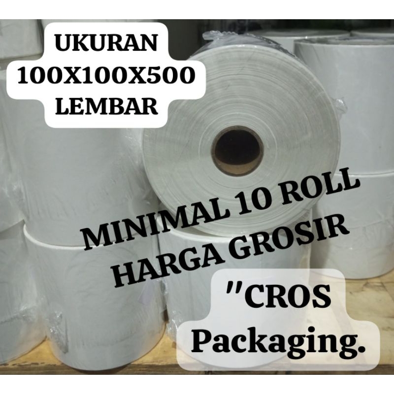 

KERTAS THERMAL, UKURAN 100x100x500 LEMBAR, MURAH