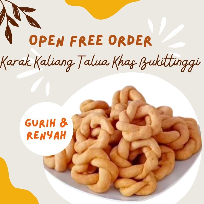 

Cemilan Karak Kaliang Talua Khas Minang Netto 1 Kg (Asli Sianok Koto Gadang)