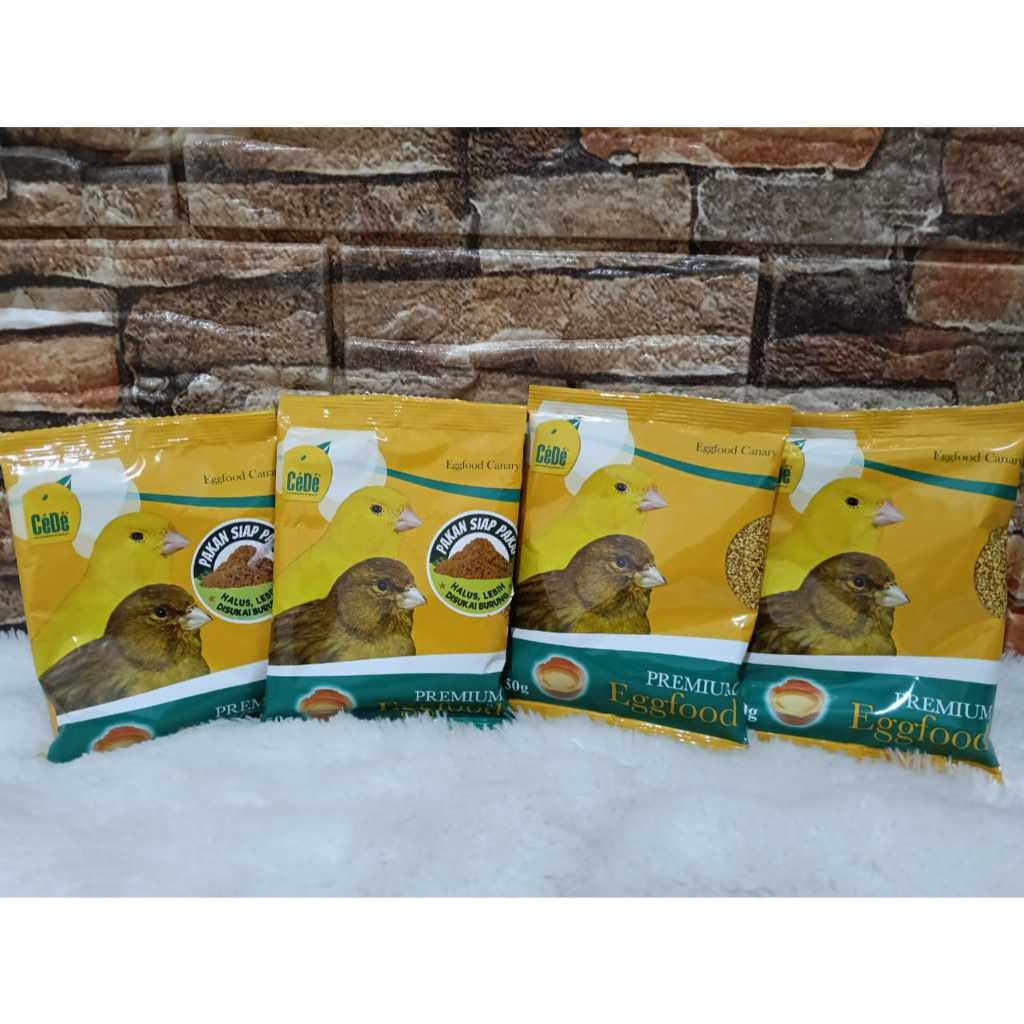 Cede Premium Eggfood Egg Food For Canary Sachet 50 Gram Pakan Makanan Burung Kenari Falk Parkit Blac