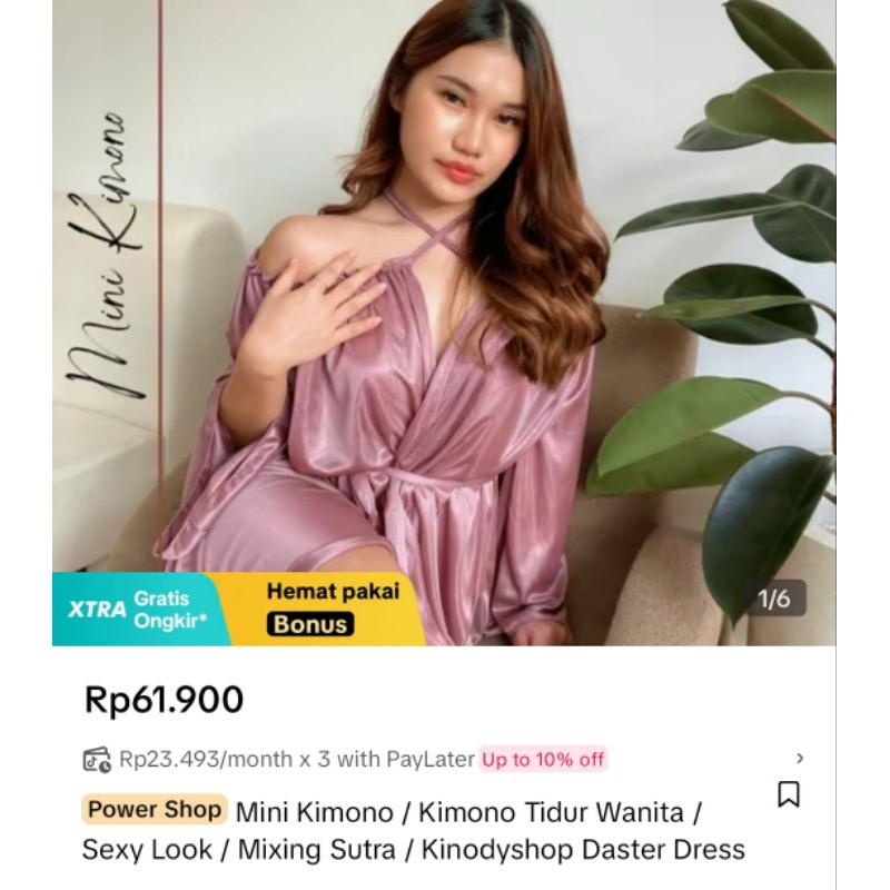 preloved Kimono baju tidur/daster dress/new ex kado