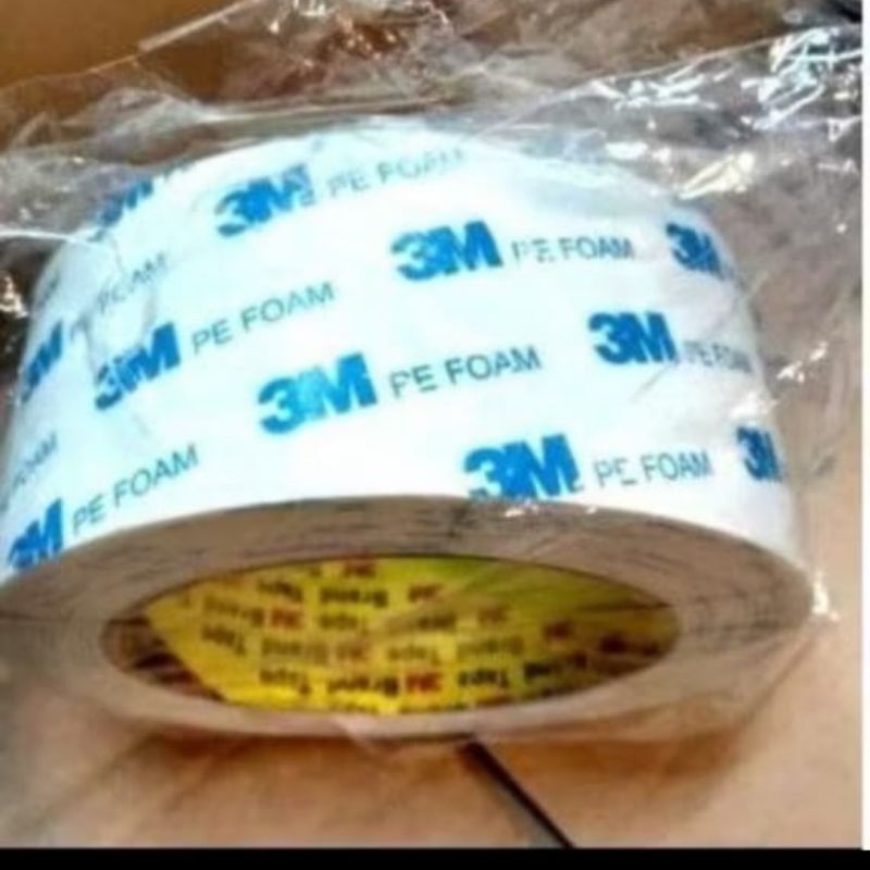 

Double Tape 3m bisa pitih - PE foam putih 48mm 24mm 12mm- double tape 3m putih