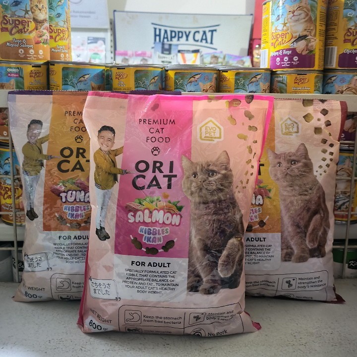 GRAB/GO-JEK ( 10 PCS ) Makanan Kucing Oricat Adult Kemasan 800G Dry Food / Ori Cat Adult