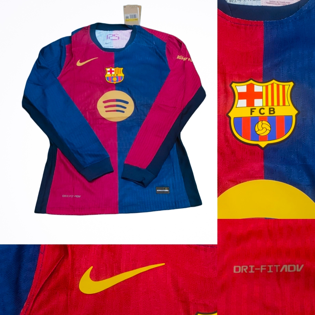 (PLAYER ISSUE) BEST QUALITY JERSEY BARCA BARCELONA HOME LS 2024/25 JERSEY PLAYER ISSUE TERBAIK