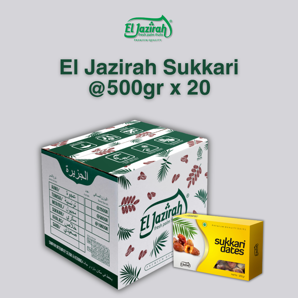 

El Jazirah Kurma Sukkari Dusan/ Kurma Grosir/ Kurma Segar/ Kurma Premium