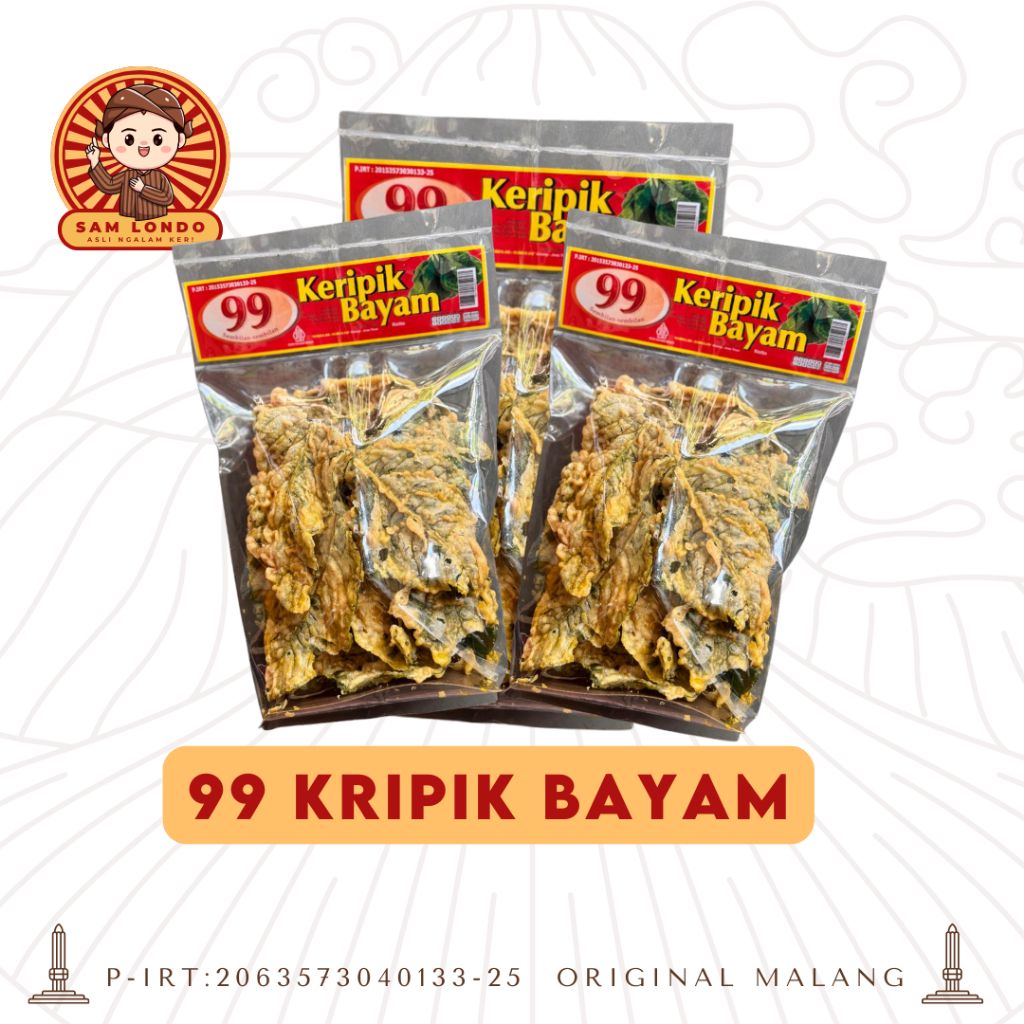 

Forcysn 99 Keripik Bayam Renyah Sehat Asli Malang - 180G