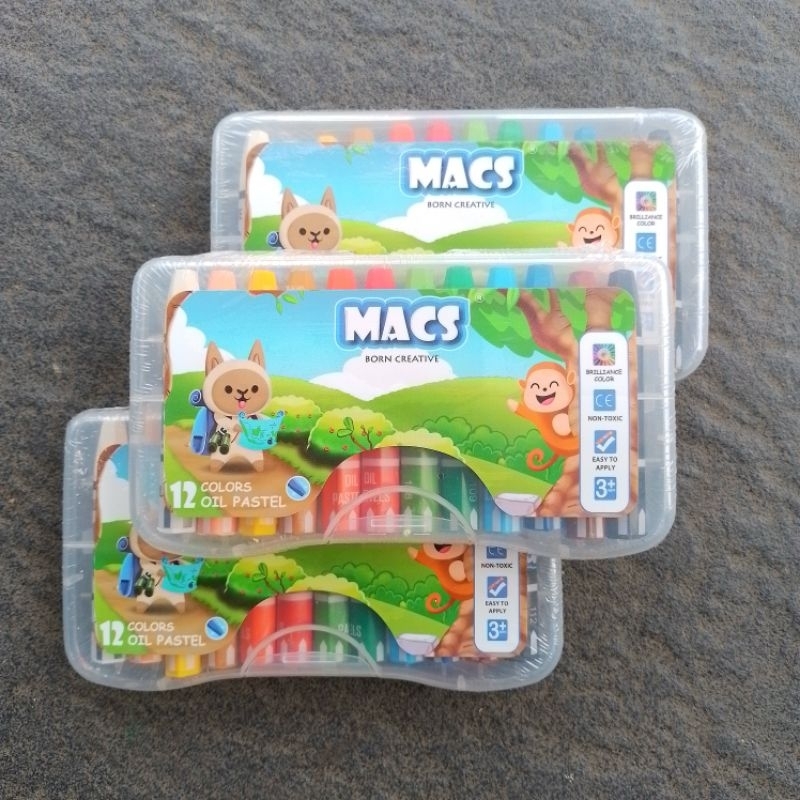 

Crayon Oil Pastel Macs 12 Warna ( Set ) [ Original ]