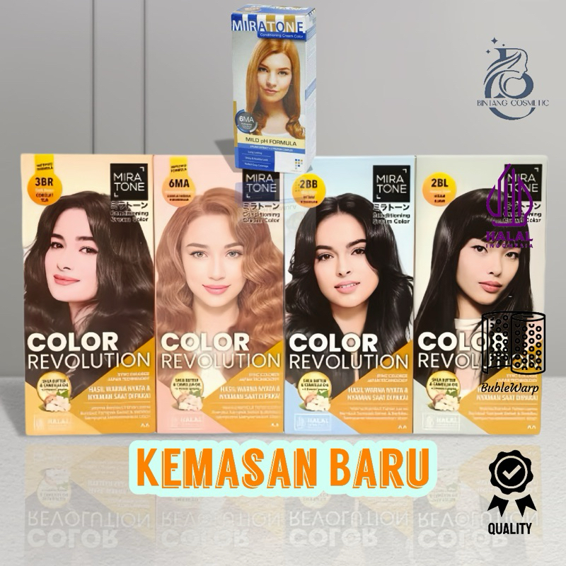 MIRATONE Hair Color Revolution [ KOTAK ] - Semir Rambut Miratone