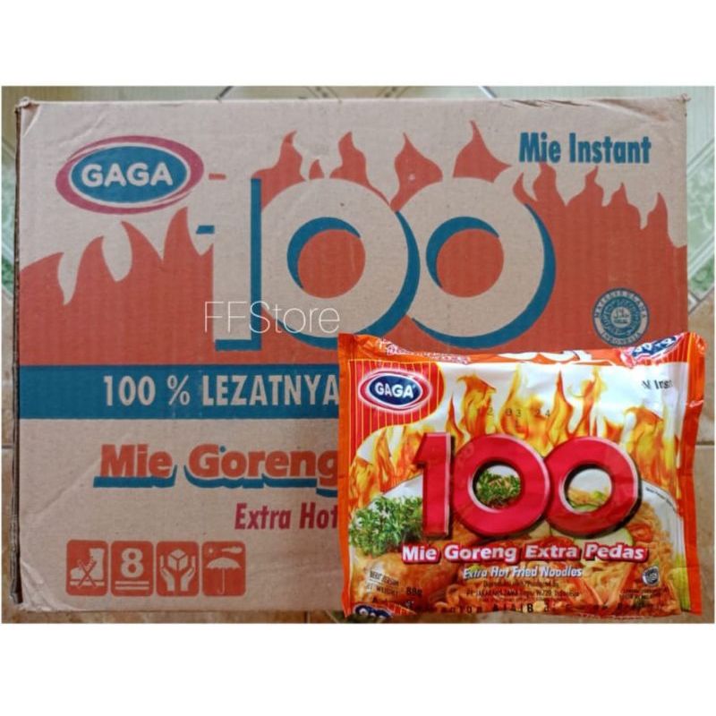 

GAGA 100 Goreng Extra Pedas 1 Dus isi 40 Bks