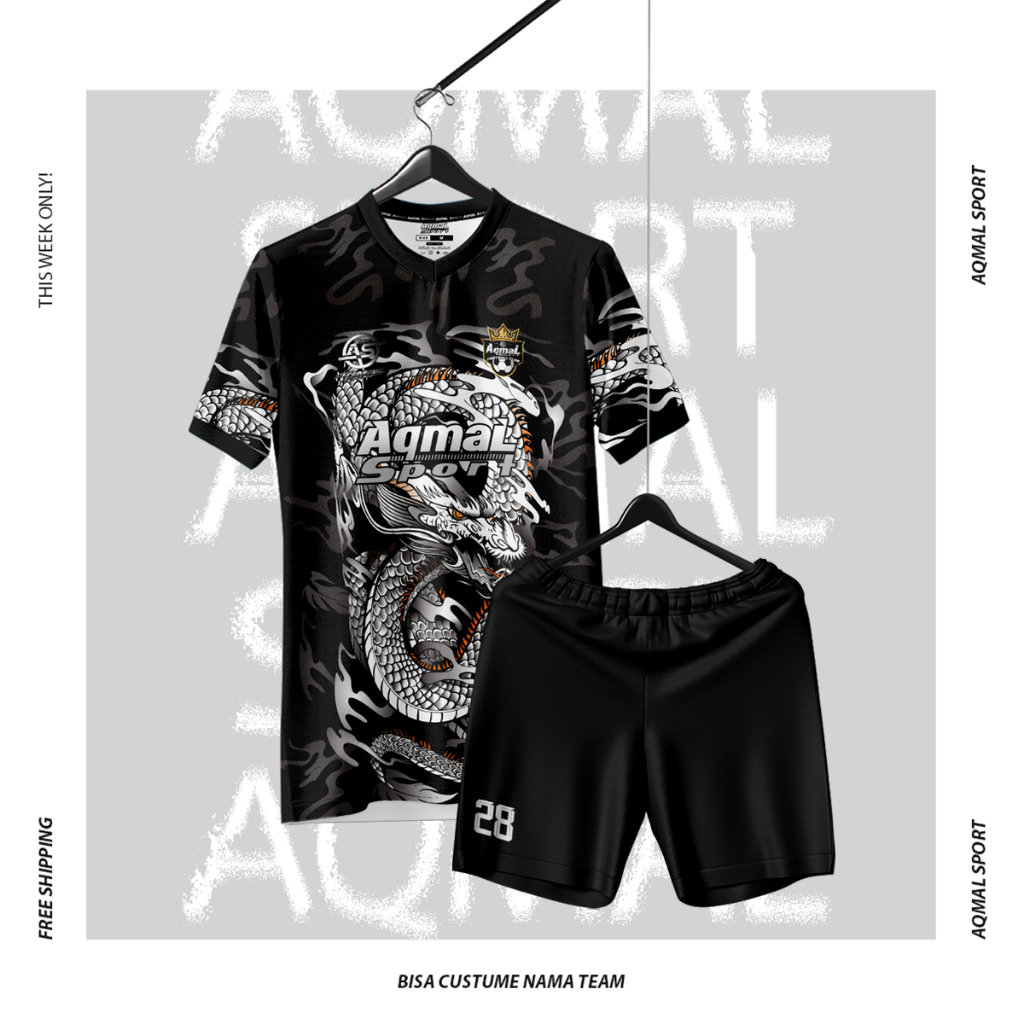 Jersey Futsal Printing Jersey Bola Printing Custom Full Printing Bisa Satuan Jersey Futsal Motif DRA