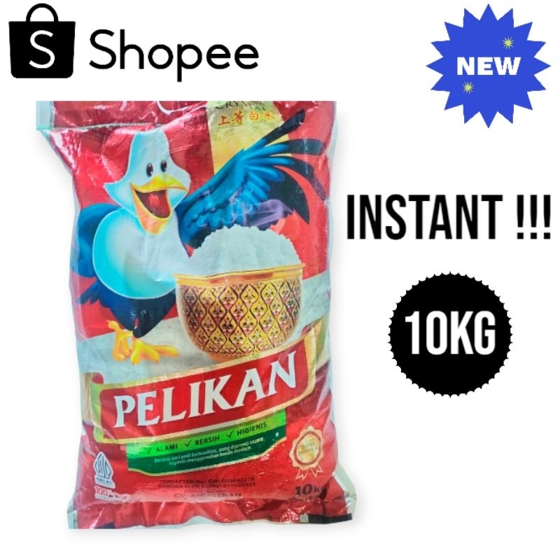 

PROMO!!! BERAS PREMIUM PELIKAN KEMASAN 10KG | BERAS ENAK PULEN DAN WANGI DAN BERGIZI