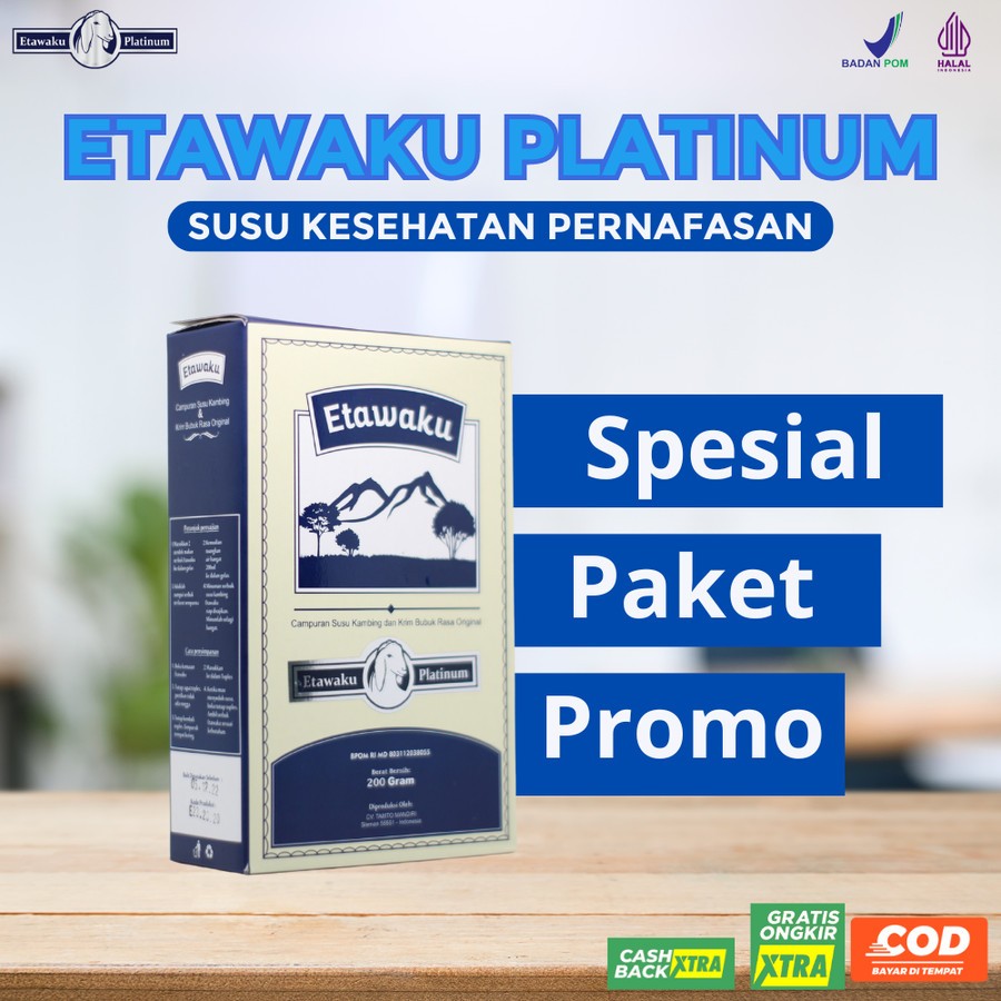 

Etawaku Platinum Susu Kambing Etawa Untuk Nyeri Tulang Sendi dan Sesak 1 Box