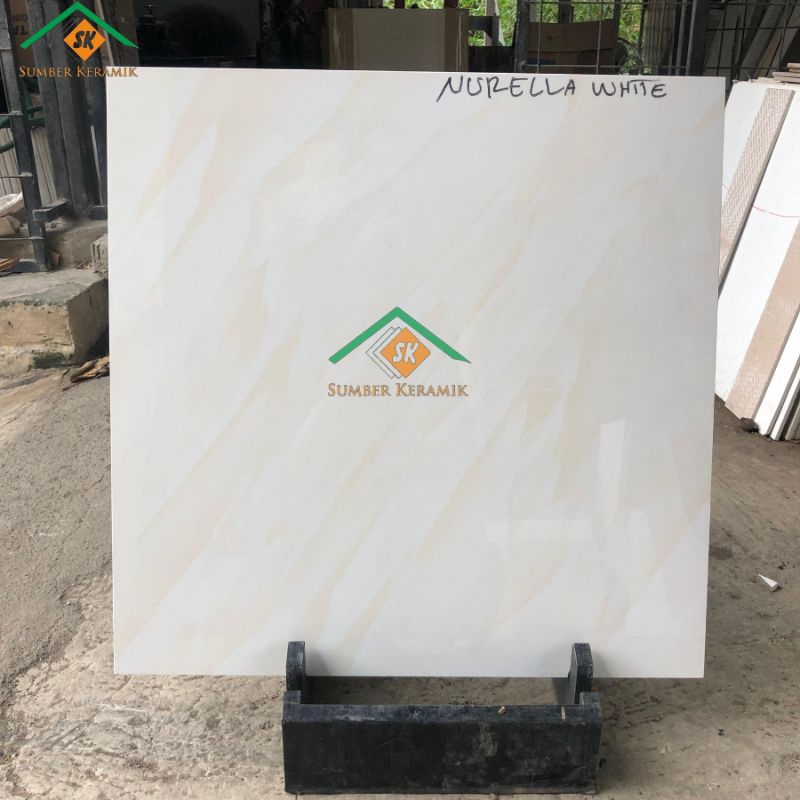 Granite lantai 60x60 Mirella white | Indogress | glossy