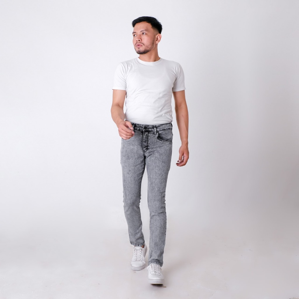 Celana jeans bombstone sandwasd panjang pria slim fit