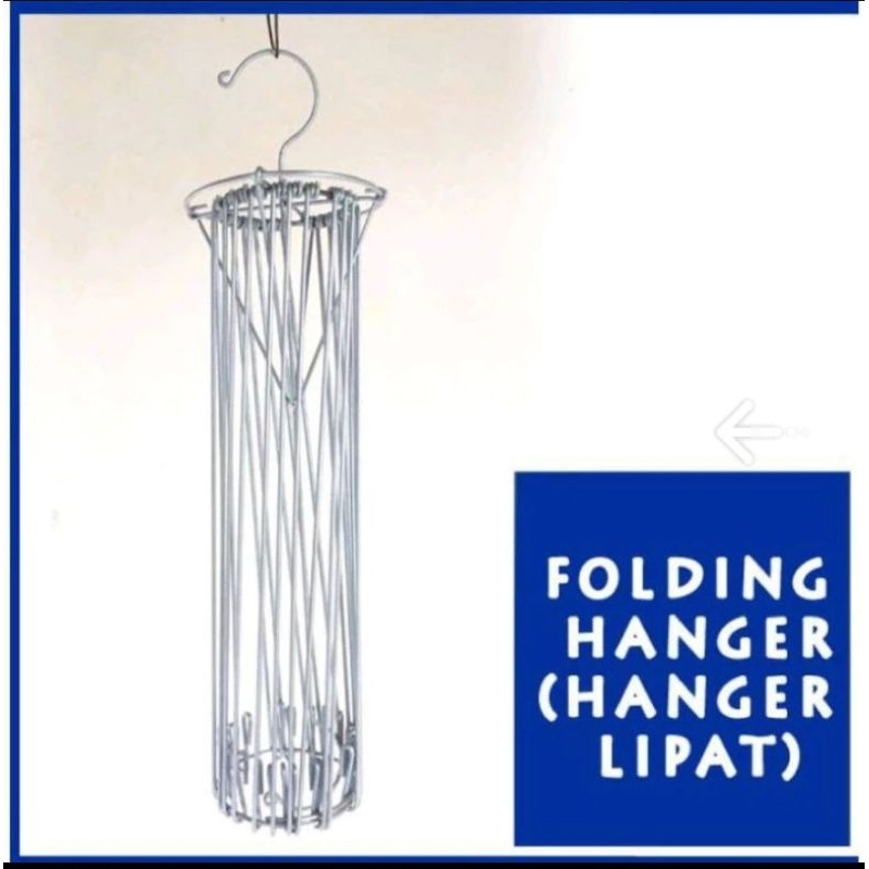 Folding Baju Bayi Besi 24 stick/ Jemuran Baju Besi/Hanger baju bayi stainles