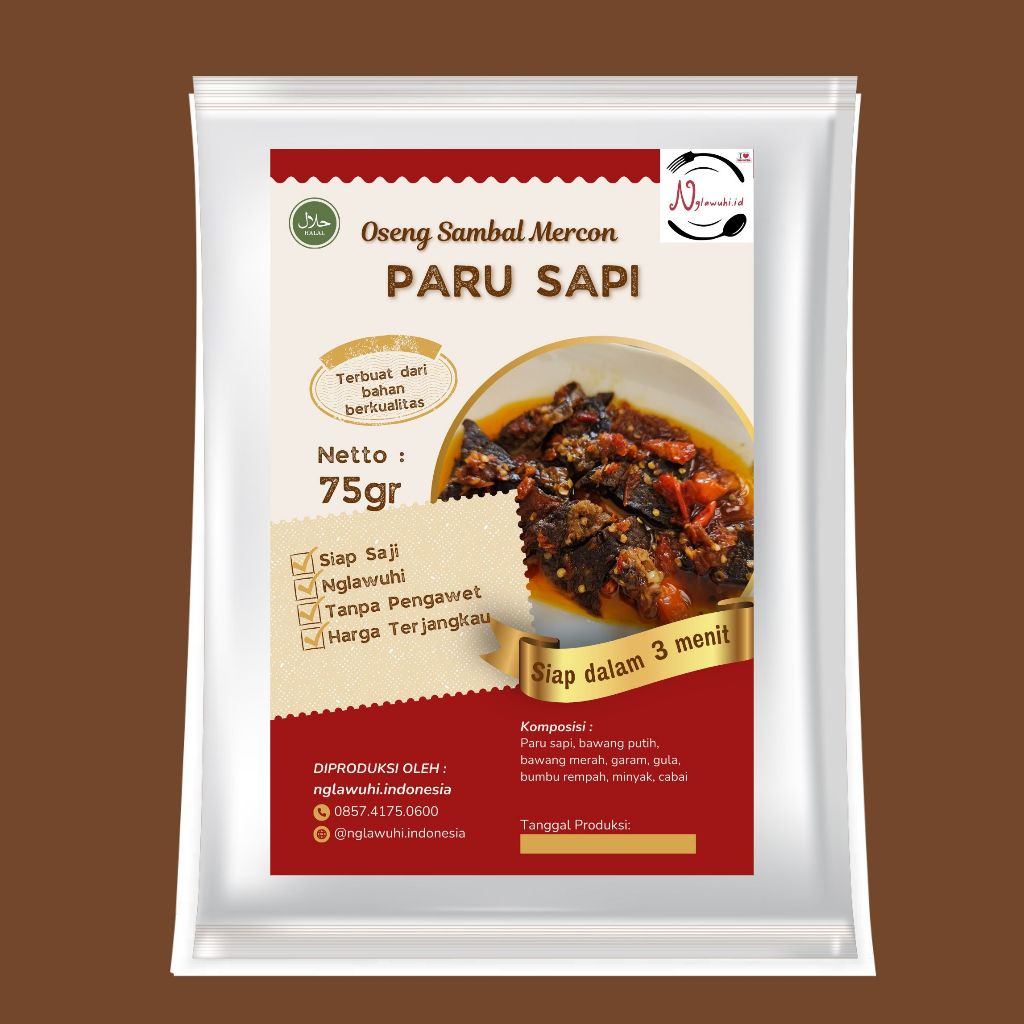 

SAMBAL OSENG MERCON PARU by Nglawuhi Indonesia | SAMBAL PARU | SAMBAL PARU PEDAS NAGIH | GRATIS ONGKIR | FREE ONGKIR