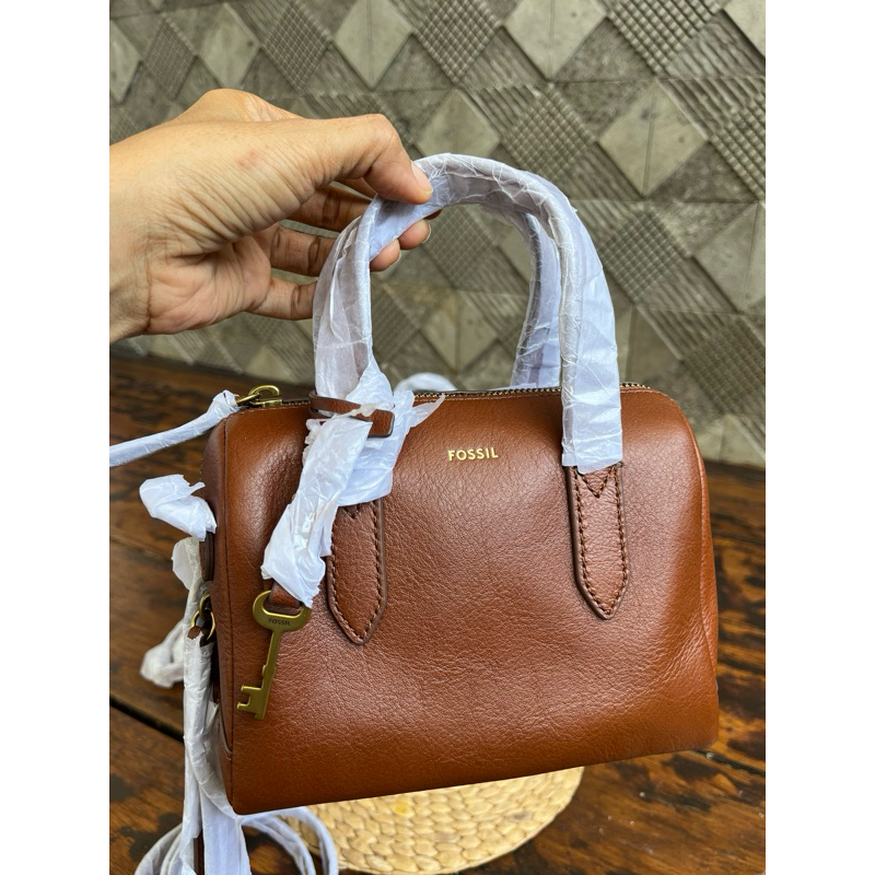 fossilorigina sidney satchel mini brown