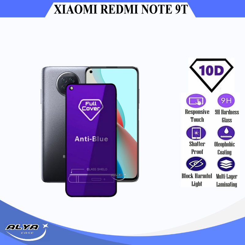 Anti Gores Xiaomi Redmi Note 9t 9 5G 9 Pro 5G Tempered Glass Full Cover