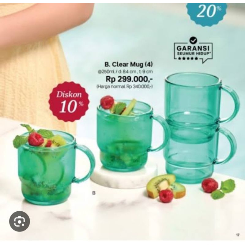 Clear mug tupperware