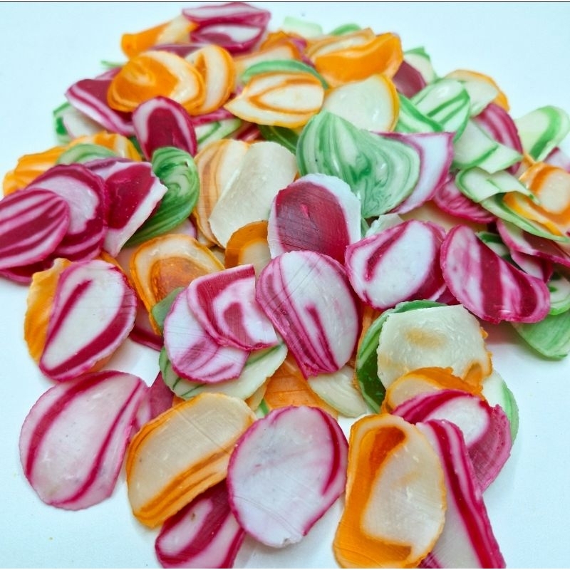 

Kerupuk Mentah Poleng Warna 500gr Seblak mentah