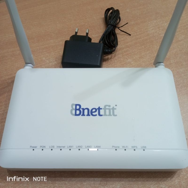 ROUTER ONT GPON ZTE BNETFIT F670L DUALBAND PORT BIRU ( 2.4 GHz dan 5 GHz)