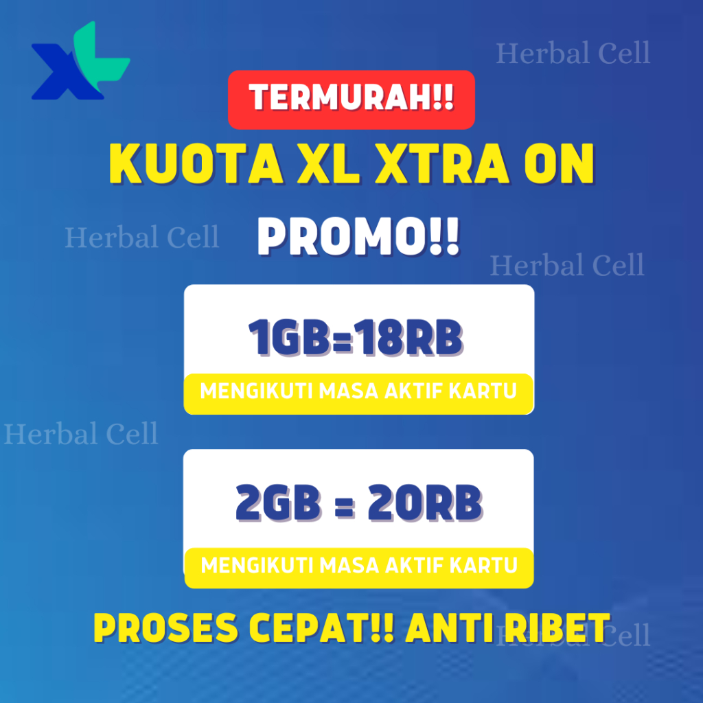 TERMURAH KUOTA XL XTRA ON