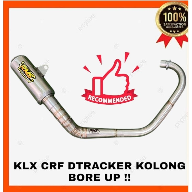 KNALPOT KLX 150 CRF 150L DTRACKER 150 WR155 Tiger Trail Vixion Tril BSS RACING BORE UP