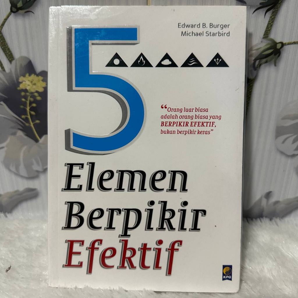 Preloved Buku 5 Elemen Berpikir Efektif By Edward B Burger