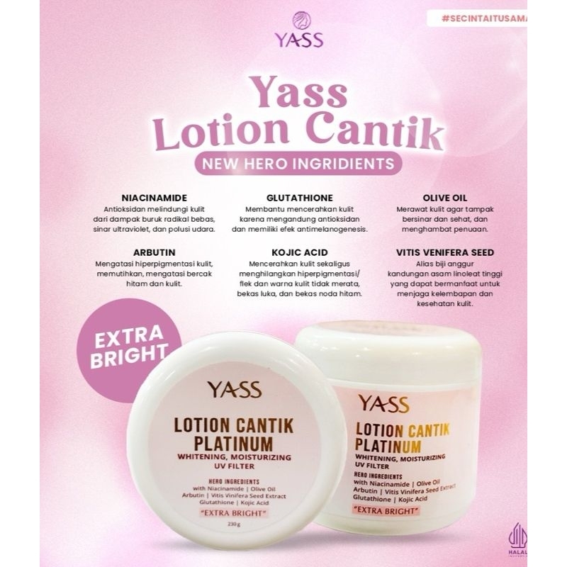 Yass Lotion Platinum | Yassbeautycare