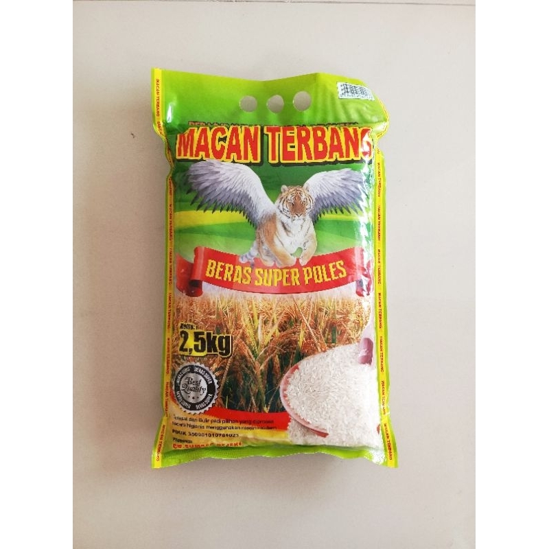 

Beras Premium Pulen Macan Terbang 2.5kg