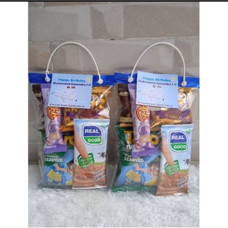 

Paket bingkisan snack ultah aqiqoh khitan sunat sunatan murah meriah hampers (free custom stiker)