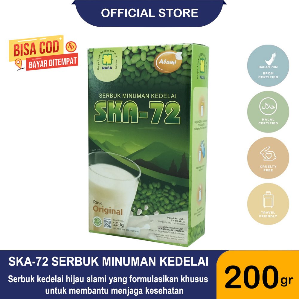 

SKA-72 NASA Serbuk Kedelai Alami Original Membantu Menambah Berat Badan