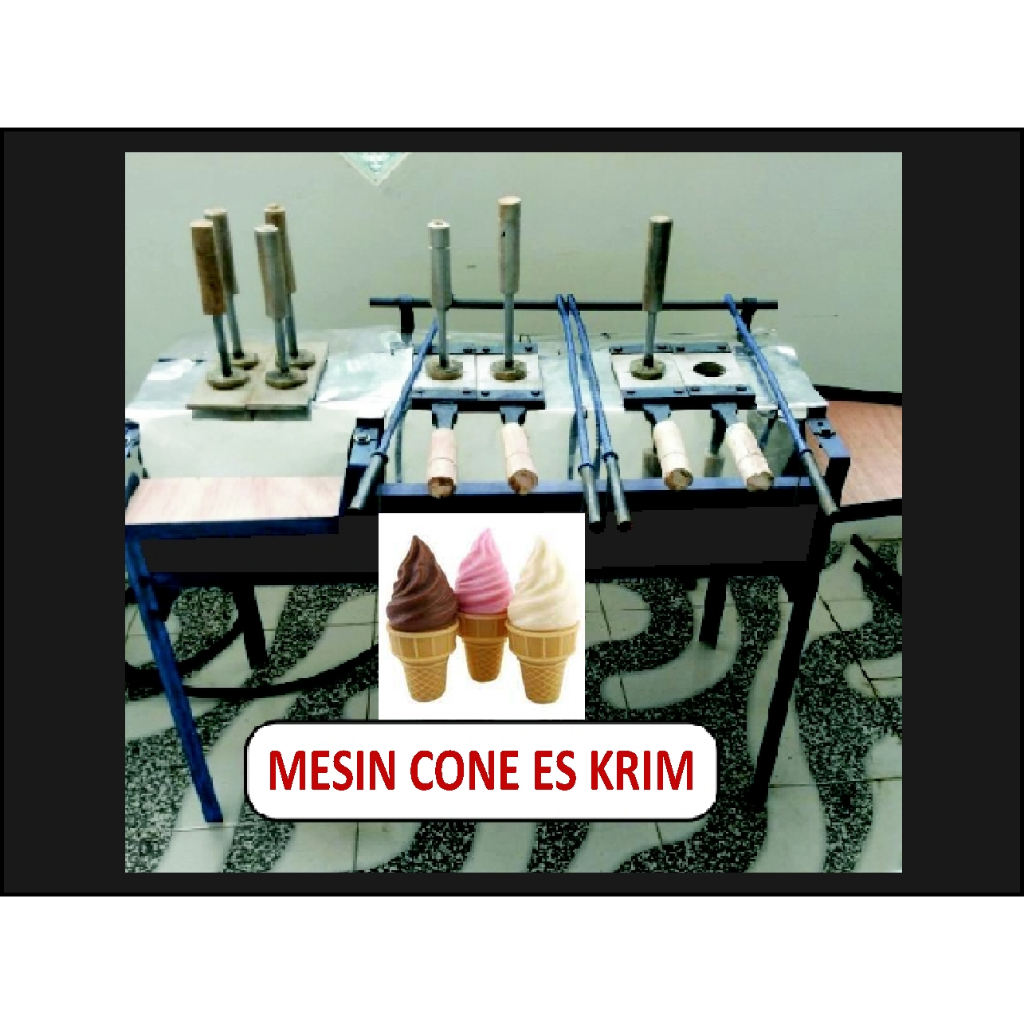 Mesin Cetakan Cone Es Krim Ala Mc D Diameter 5 cm dan 5,5 cm, Cetakan Kerupuk Es Krim Aneka Bentuk C