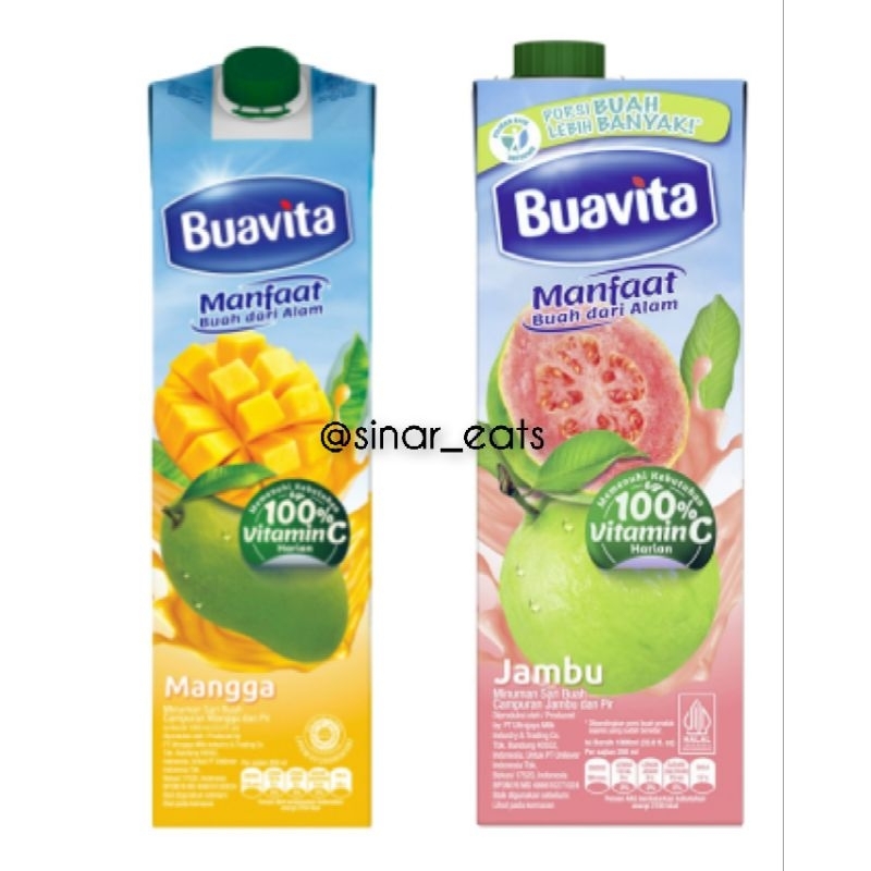 

Buavita Jus Mangga Jambu Asli 1L