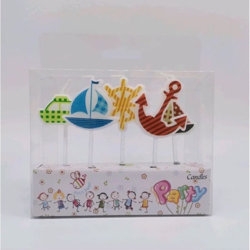 Lilin karakter ulang tahun tema laut seaworld lilin ultah karakter transportasi laut lilin ulang tah